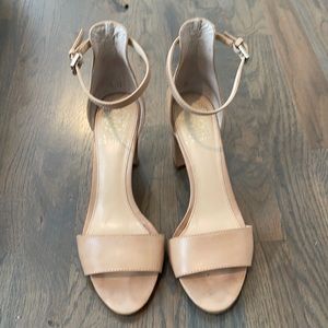 Vince Camuto Nude Heeled Sandals Size 7.5